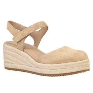 Eileen Fisher Nessa Suede Wedge Espadrille Shoes